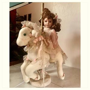1998 Carousel Horse with Doll